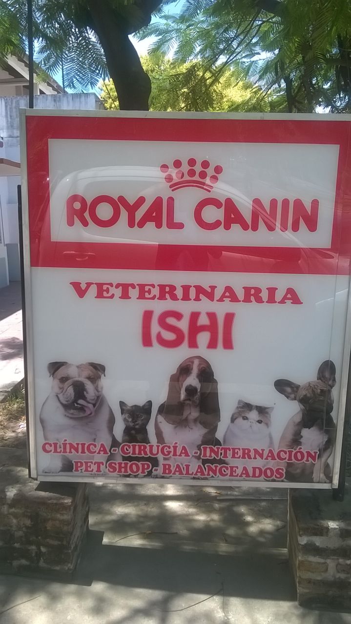 Veterinaria Ishi - cartel de la veterinaria